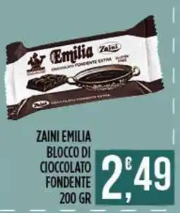 Netto Supermercati Zaini Emilia blocco di cioccolato fondente offerta