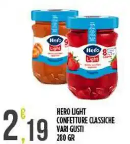 Netto Supermercati Hero Light confetture classiche offerta