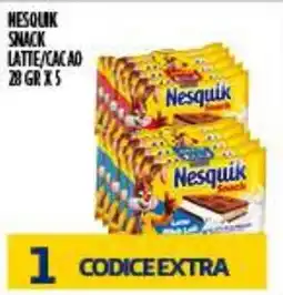 Netto Supermercati Nesquik snack latte/cacao offerta