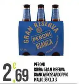 Netto Supermercati Peroni Birra Gran Riserva Bianca offerta
