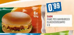 Maxipiù SAOM Pane per hamburger classico/sesamo offerta
