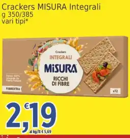 Market Ingross Crackers Integrali Misura offerta