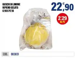 Adhoc Guscio di limone ripieno gelato offerta