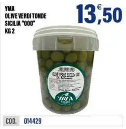 Adhoc YMA Olive verdi tonde Sicilia "000" offerta