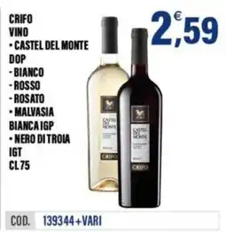 Adhoc Crifo vino offerta
