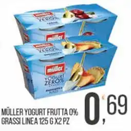 Cash pro Müller yogurt frutta 0% grassi linea offerta