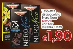 Maxi Nonna Isa Tavoletta di cioccolato Nero Nero NOVI offerta