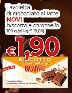 Maxi Nonna Isa Tavoletta di cioccolato al latte NOVI biscotto e caramello offerta