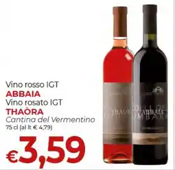Maxi Nonna Isa Vino rosso IGT Abbaia offerta