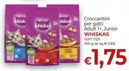 Maxi Nonna Isa Croccantini per gatti Adult 1+, Junior WHISKAS offerta