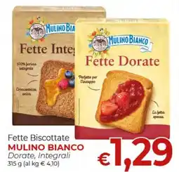 Maxi Nonna Isa Fette Biscottate Mulino Bianco Dorate, Integrali offerta