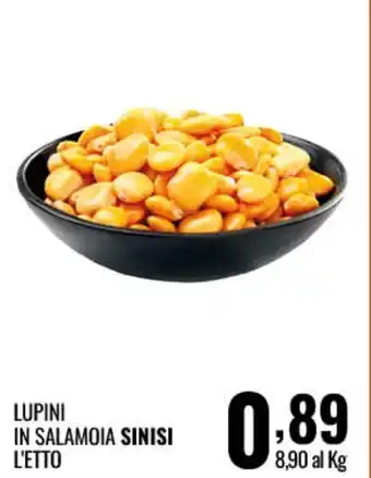 Lupini in salamoia sinisi