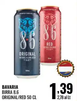 Gecop Bavaria birra 8.6 original/red offerta