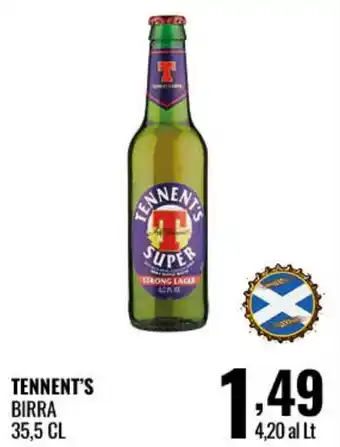 Tennent's birra