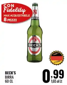 Gecop Beck's birra offerta