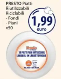 Acqua & Sapone Presto piatti riutilizzabili riciclabili offerta