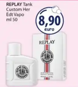 Acqua & Sapone Replay Tank Custom Her Edt Vapo offerta
