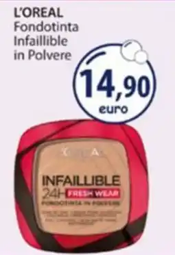 Acqua & Sapone L'Oréal Fondotinta Infaillible in Polvere offerta