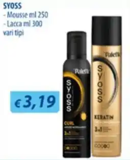 Acqua & Sapone Syoss mousse e lacca offerta