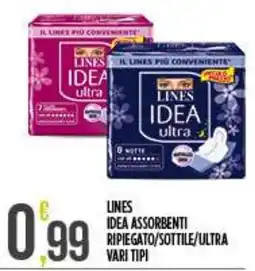 Netto Supermercati Lines idea assorbenti offerta