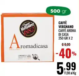 Gecop Caffè Vergnano Aromadicasa offerta