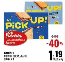 Gecop Pick Up Choco/Latte Bahlsen offerta