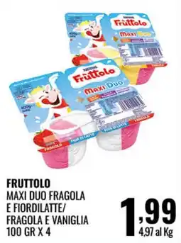 Gecop Fruttolo Maxi Duo Fragola e Fiordilatte offerta
