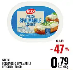Gecop Selex formaggio spalmabile leggero offerta