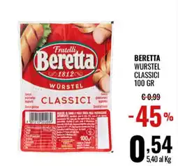Gecop Fratelli Beretta Würstel Classici offerta