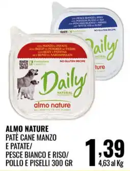 Gecop Almo Nature Paté Cane Manzo e Patate offerta