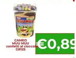 Supermercati Pasquale Prisco Cameo Muu Muu confetti al cioccolato offerta