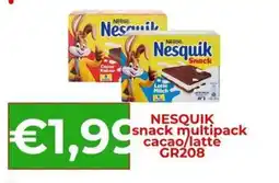 Supermercati Pasquale Prisco Nesquik snack multipack cacao/latte offerta
