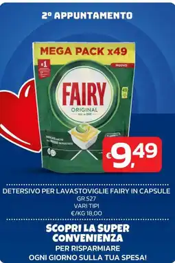 Ok Market Detersivo per lavastoviglie Fairy in capsule offerta