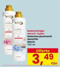 Interspar Detersivo pavimenti assortito Wexór offerta