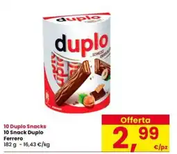 Interspar 10 Duplo Snacks Ferrero offerta
