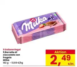 Interspar Barrette di cioccolato con fragola Milka offerta