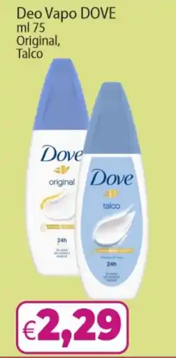 Market Ingross Deo Vapo Dove Original, Talco offerta
