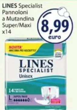 Acqua & Sapone Lines Specialist Pannoloni a Mutandina Super/Maxi offerta