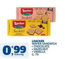 Sigma Loacker wafer sandwich offerta
