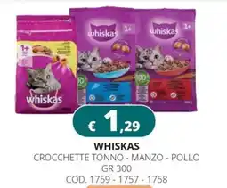 Altasfera Whiskas crocchette tonno - manzo - pollo offerta