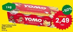 Eurospar Yogurt intero Frutta gusti assortiti Yomo offerta