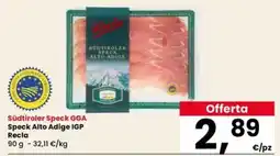 Interspar Südtiroler Speck GGA Speck Alto Adige IGP Recla offerta