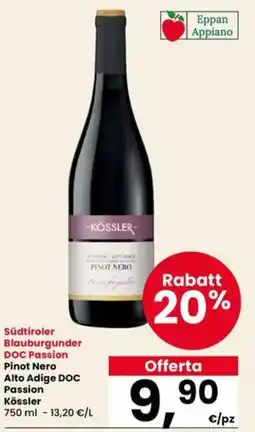 Interspar Pinot Nero Passion Kössler offerta