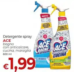 Maxi Nonna Isa Detergente spray ACE bagno con anticalcare, cucina, marsiglia offerta