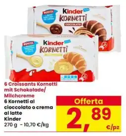 Interspar Kinder Kornetti offerta