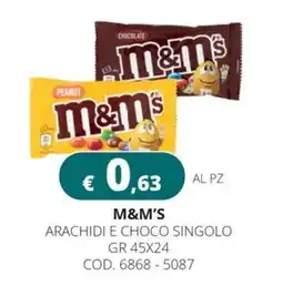 Altasfera M&M'S ARACHIDI E CHOCO SINGOLO offerta