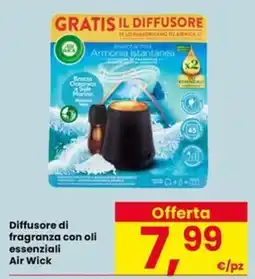 Eurospar Diffusore di fragranza con oli essenziali Air Wick offerta