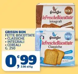 Sigma Grissin Bon fette biscottate classiche offerta