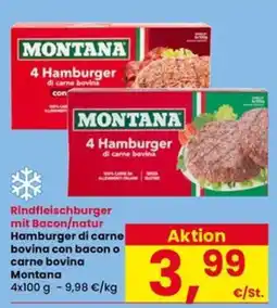 Interspar Hamburger di carne bovina con bacon offerta