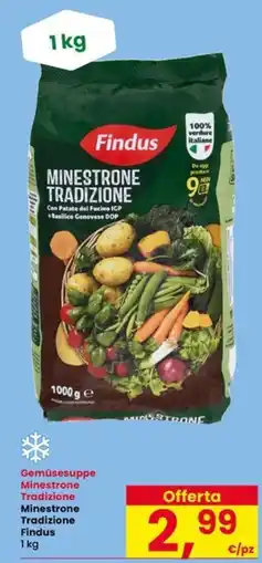 Interspar Minestrone Tradizione Findus offerta